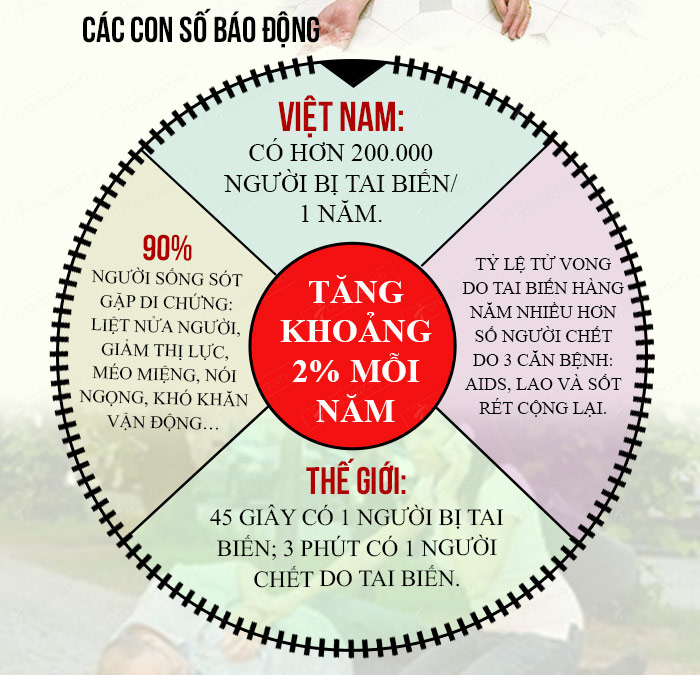 Tỉ lệ tai biến mạch máu não tại Việt Nam mỗi năm